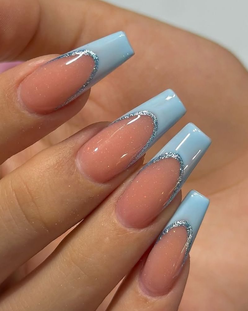 elegant and sophisticated coffin nail shapes nail art technique with elegant color scheme on beautifully manicured nails, featuring trendy coffin nail shape